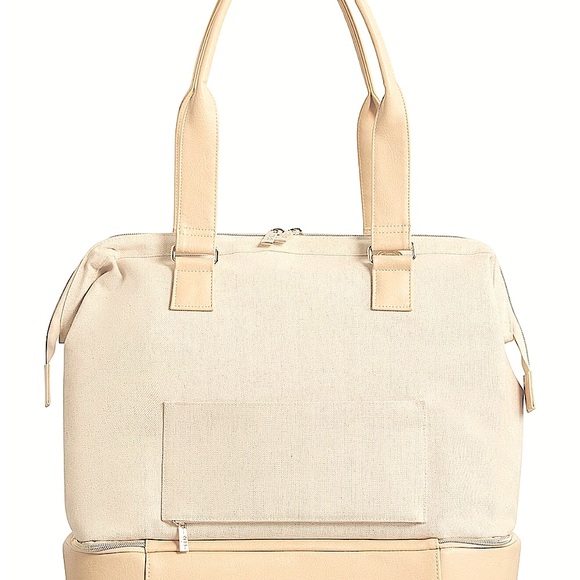 BEIS Mini Weekender Bag - Beige - NIP - Picture 2 of 4
